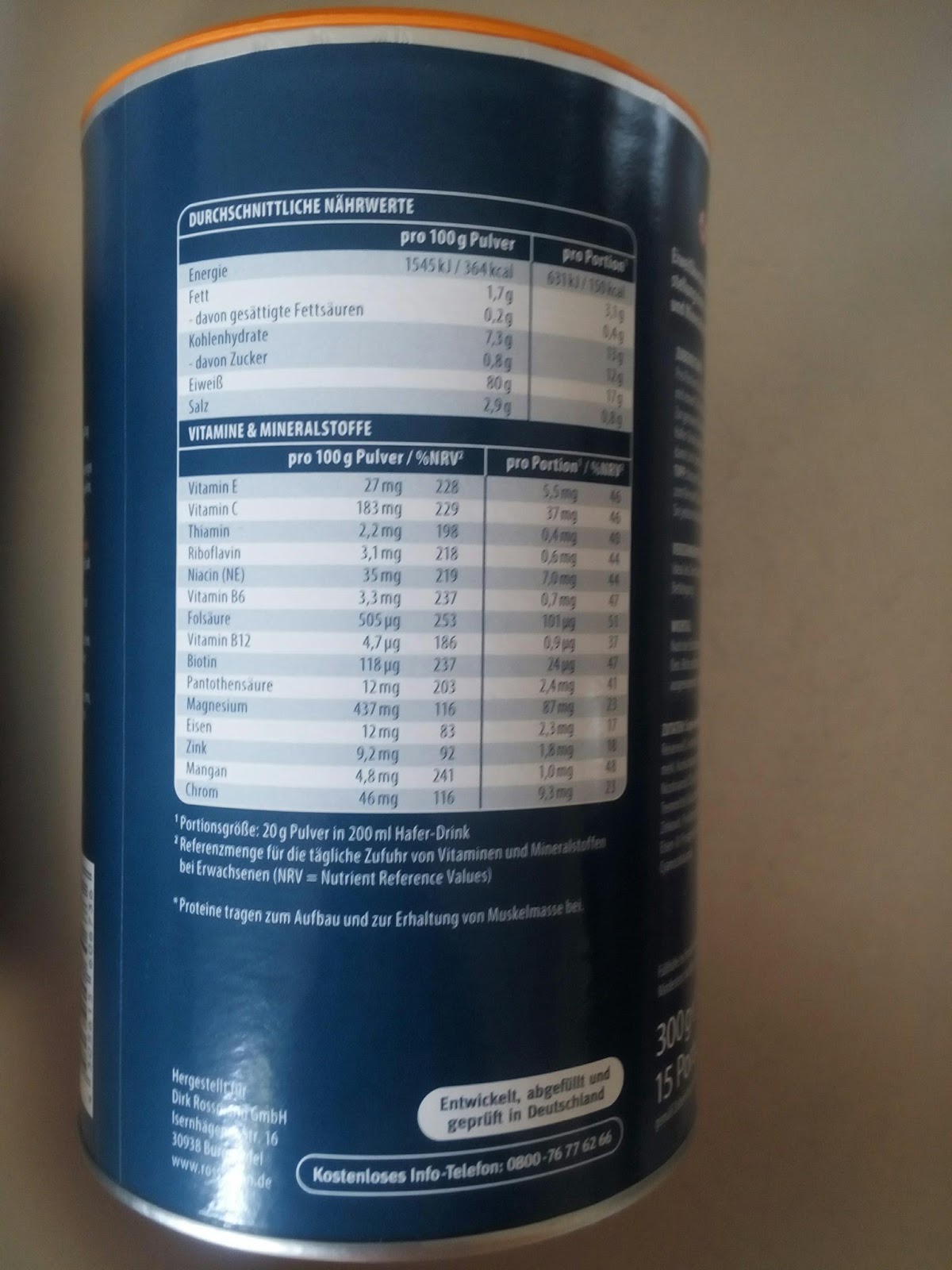 Anno Berlo Wellmix Sport Veganes Protein Rossmann