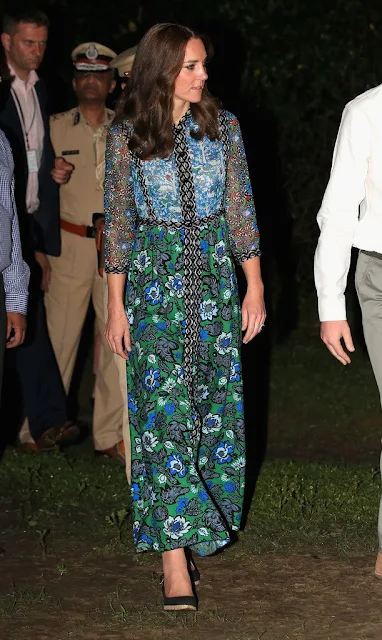 Prince William, Duke of Cambridge and Catherine, Duchess of Cambridge observe a dance and musical performance celebrating Assamese New Year