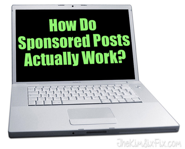 How do sponsored posts work? How much do I make? And why I think the content matters. 