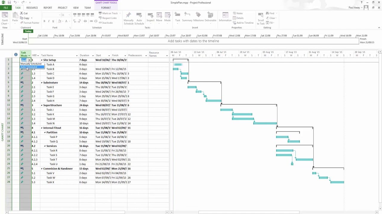 ms project work task planner template