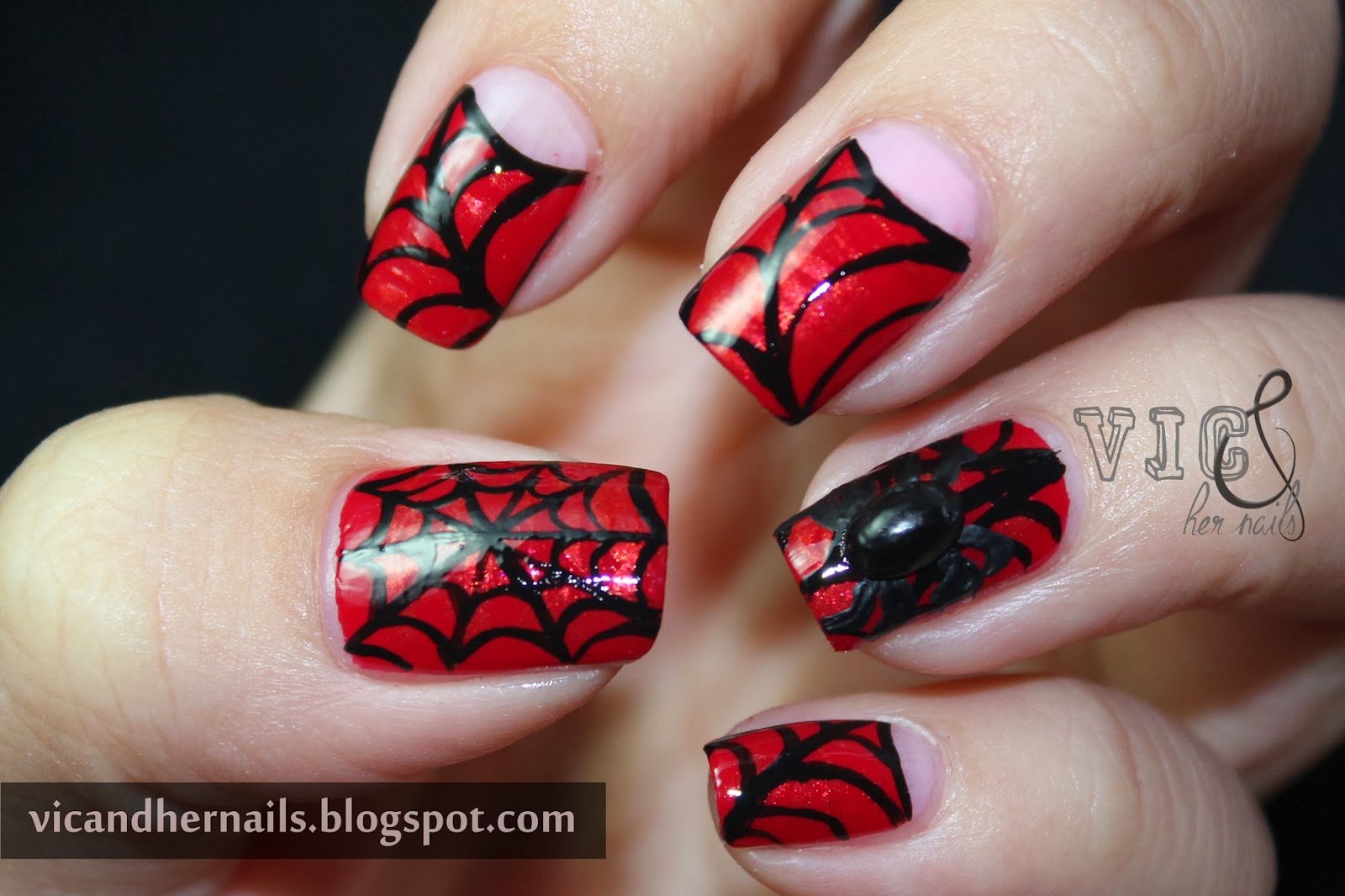 4. Purple Spiderweb Halloween Nails - wide 4