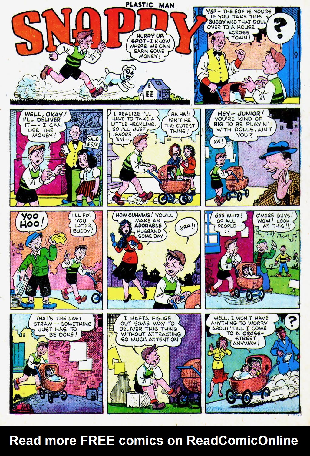 Read online Plastic Man (1943) comic -  Issue #61 - 17