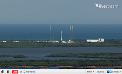 Falcon 9 on the launch pad