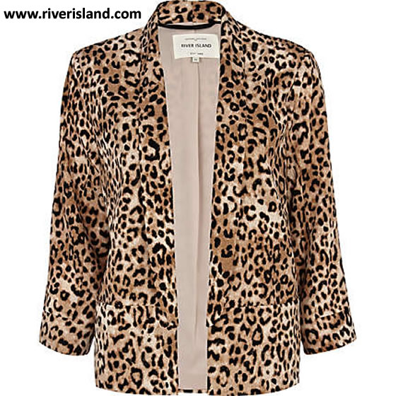 Zara Leopard blazer - Strawberry Leopard
