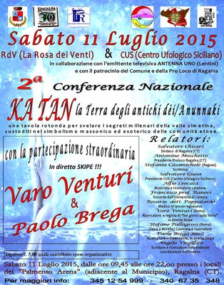 Conferenza Catania 2015 "Ka Tan - La Terra degli Antichi Dei Anunnaki"