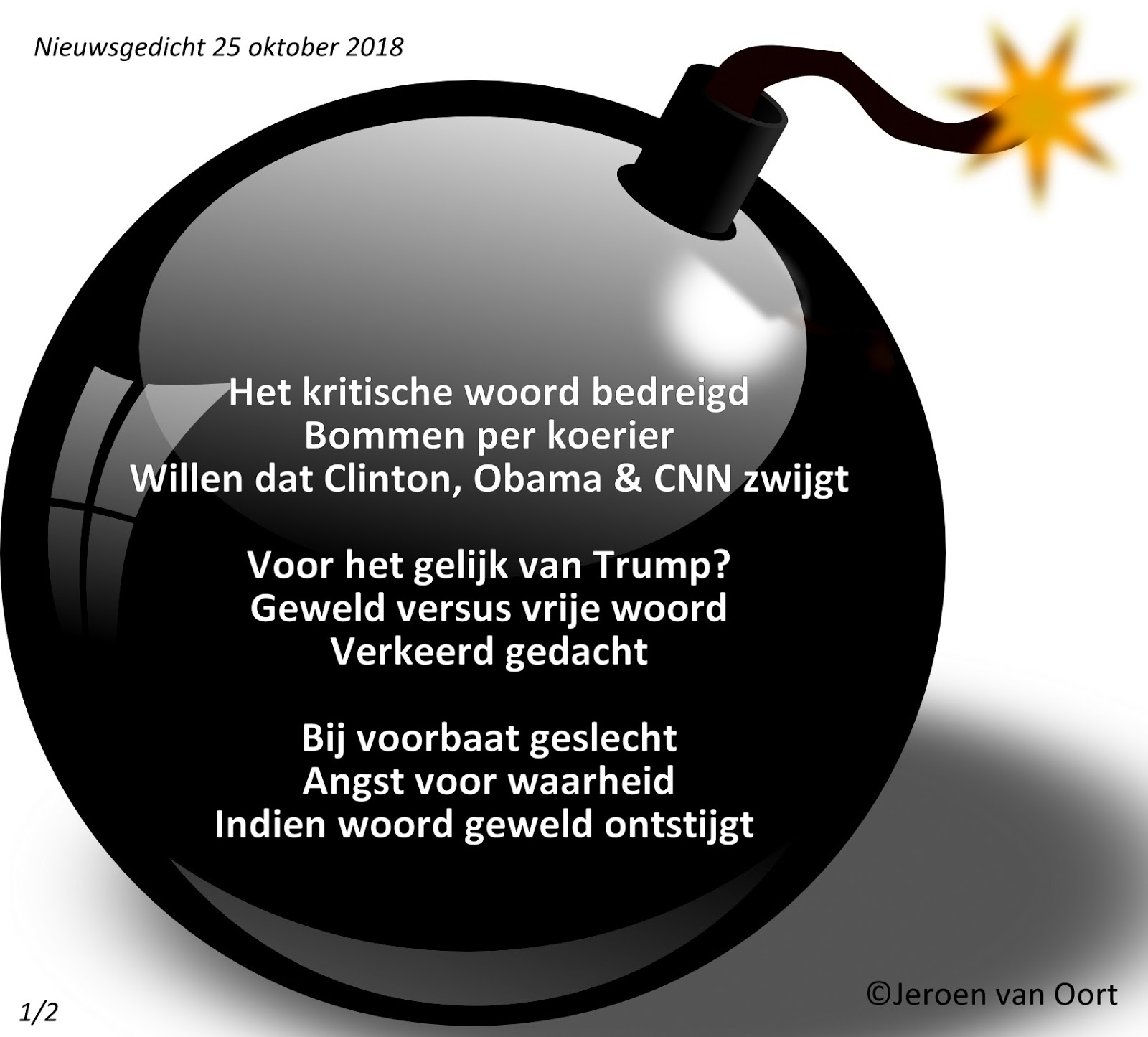 Gedichten Van Dichter Jeroen Van Oort Nieuwsgedicht Bommen
