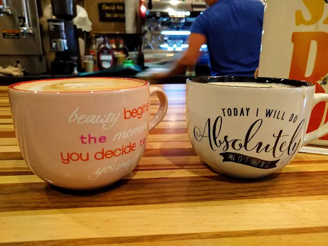 Coffee mugs from Brew D. Licious in St. Petersburg, Florida
