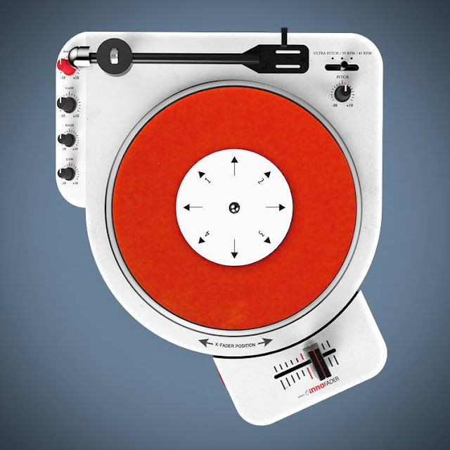 Ein 7 Inch tragbarerer Scratch-Turntable | 7PS Konzept - First ...