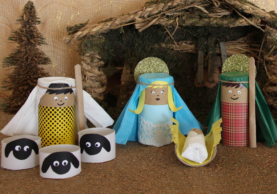 pesebre rollos papel higienico