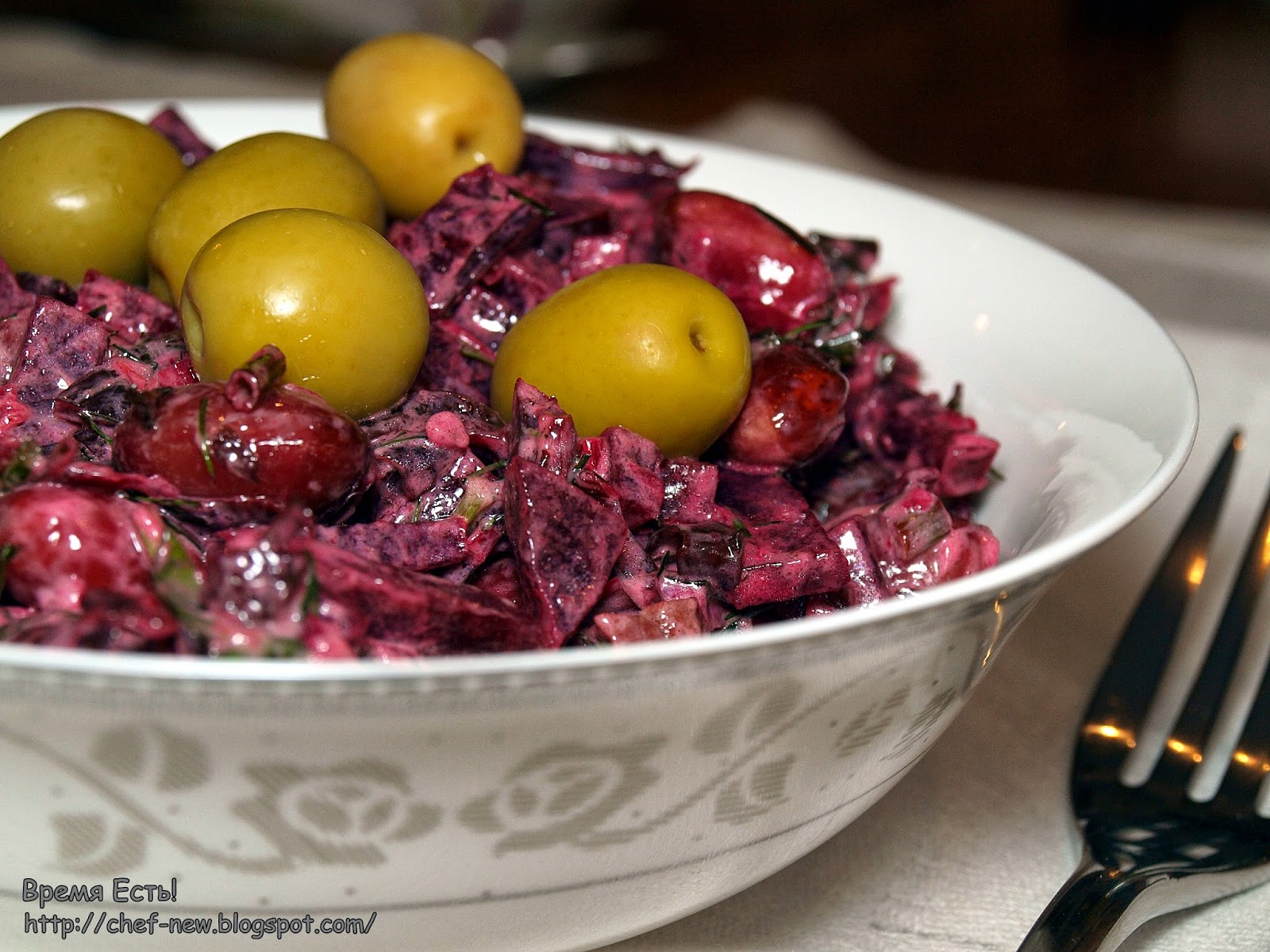 САЛАТ С ФАСОЛЬЮ, СВЕКЛОЙ И МОРСКОЙ КАПУСТОЙ ВРЕМЯ ЕСТЬ!