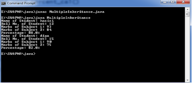SWAPNA MEDIKONDA: Write a JAVA program illustrating multiple ...