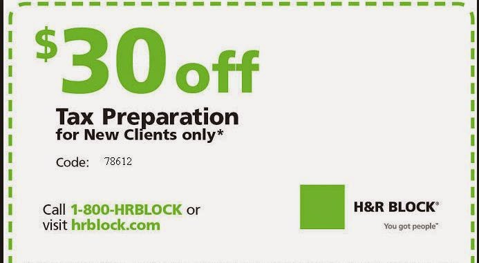 H R Block Printable Coupons September 2015 Printable Coupons 2015