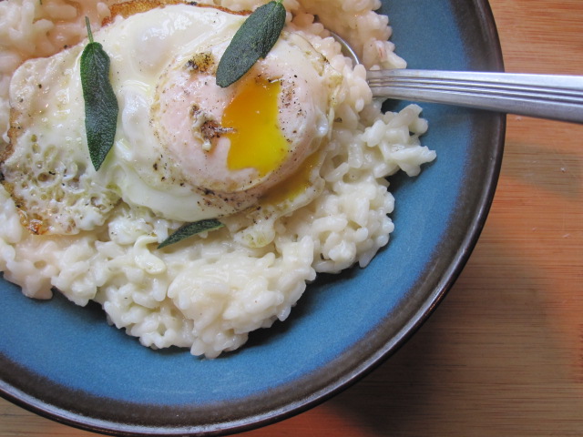Stirring the Pot: Risotto with Fried Egg