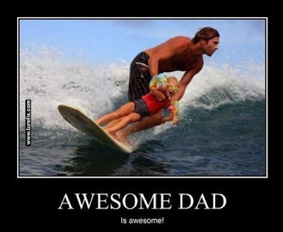 Awesome Dad is awesome surfing father and daughter cool picture