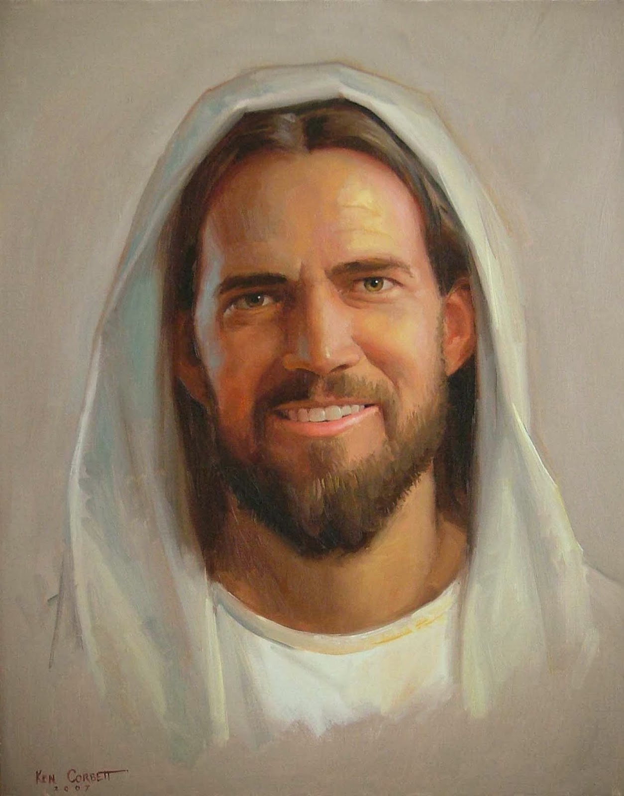 Jesus Face Smiling