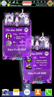 BBM Mod Sasuke Style V3.1.0.13 Apk BBM Mod Sasuke Style V3.1.0.13 Apk