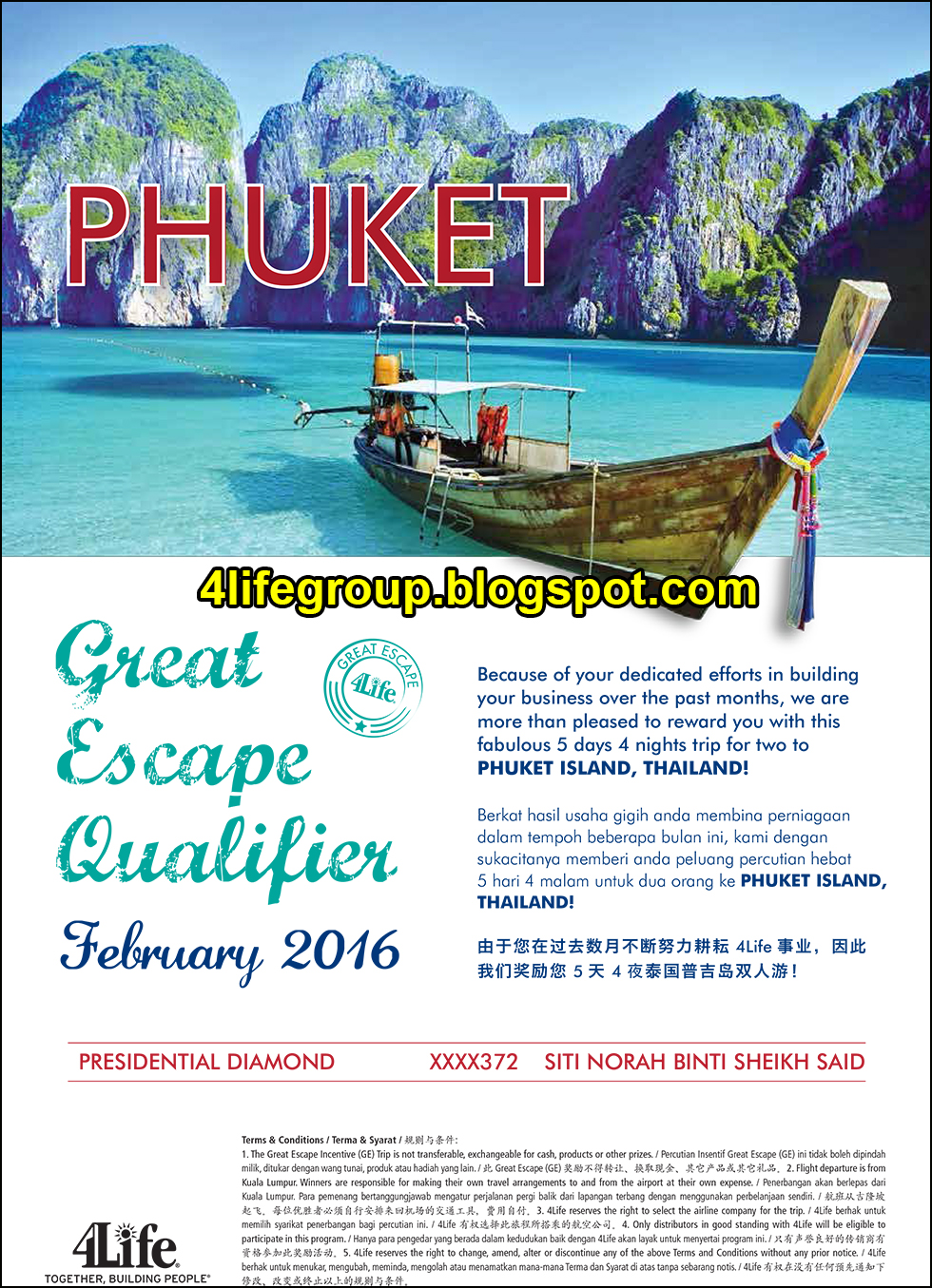 February 2016 Great Escape+ Winners foto February 2016 Great Escape+ Winner