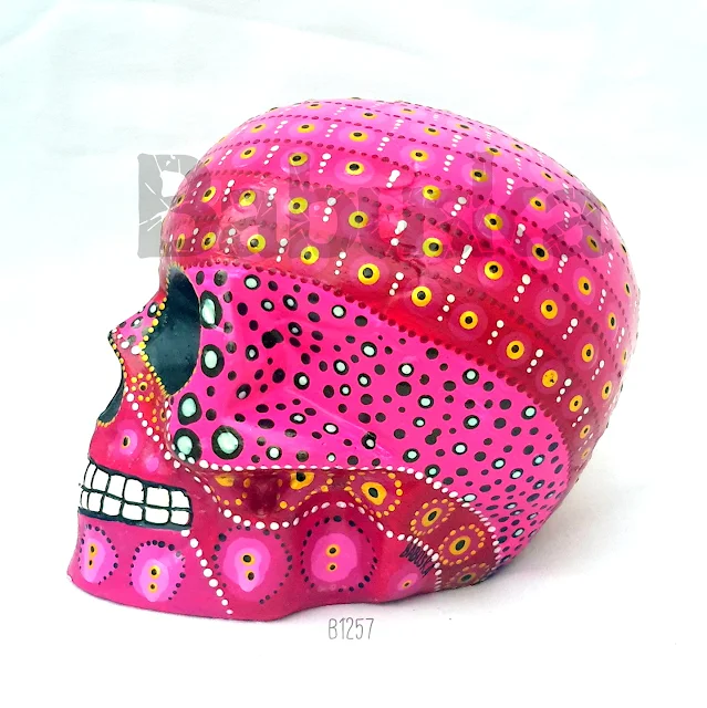 Calavera puntillismo B1257