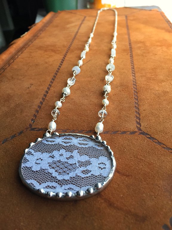  antique lace jewelry by Laura Beth Love