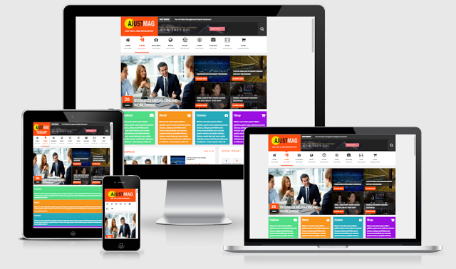 AjustMag Responsive Blogger Template