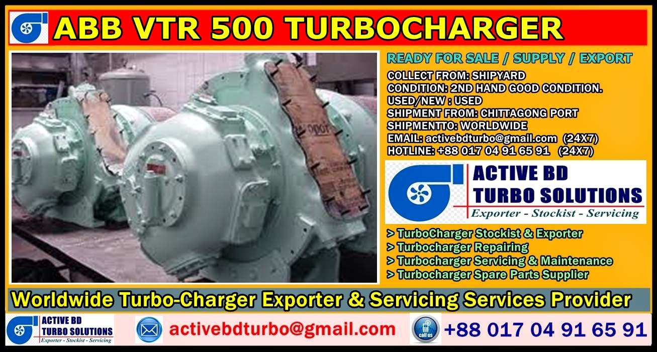 ABB VTR 500 TURBOCHARGER ACTIVE BD TURBO SOLUTIONS