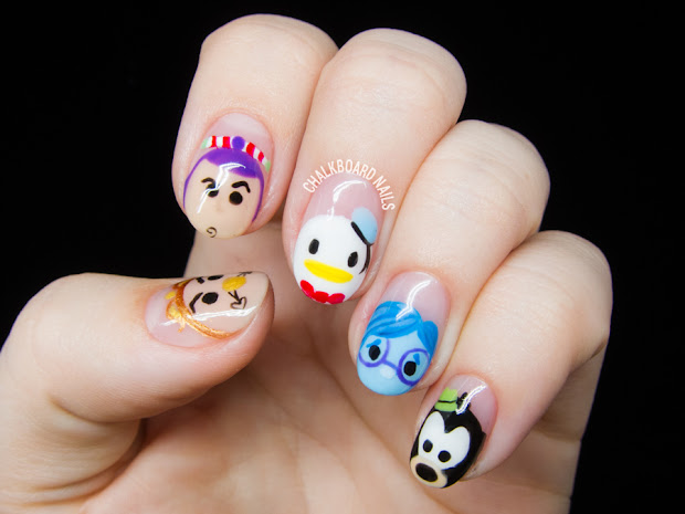 disney tsum character nail