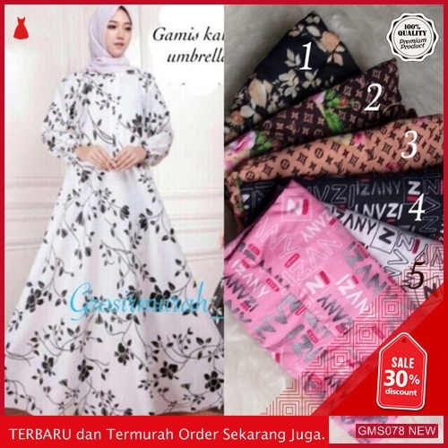 GMS078 KRSRM078G122 Gamis Katun Jepang Umbrella Murah Dropship SK1886876884