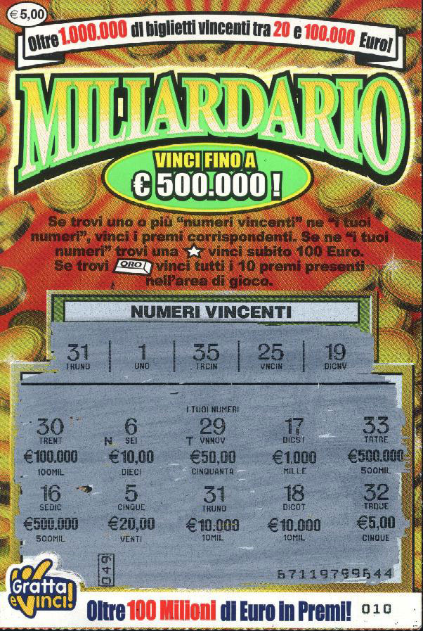 Come riscuotere la vincita di un tagliando Gratta e vinci ...