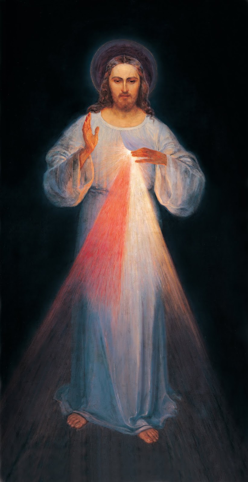 Jedyny obraz Jezusa Miłosiernego wg wizji św. Faustyny