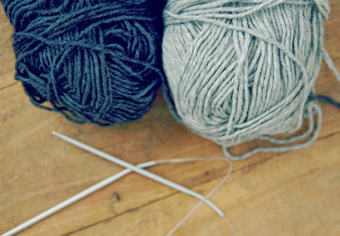 grey yarn