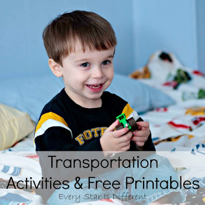 Transportation Activities and Free Printables