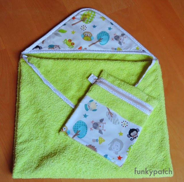 capa de baño y neceser a juego handmade por Funkypatch
