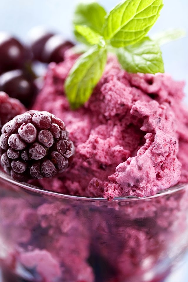 Blueberry Ice Cream  Android Best Wallpaper