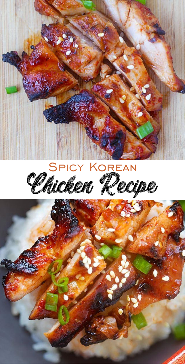 Spicy Korean Chicken Recipe Delicious Food Yummy Cuisine Recipes