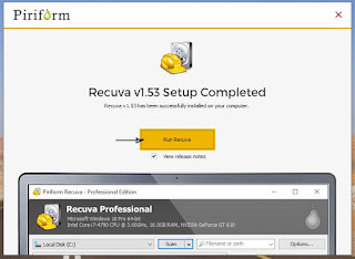 برنامج ريكوفا Recuva 