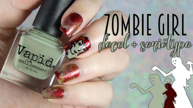 Vapid Nail Lacquer Fall 2016 | Zombie Girl Decal + Seriotype