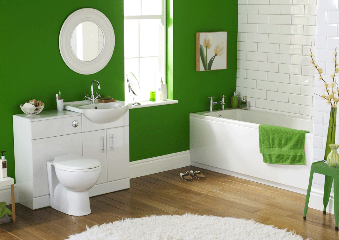 Freshnist Design Green Bathroom