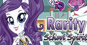 Rarity School Spirit Style | Juegos de Equestria Girls - Rainbow Rocks -  Friendship Games