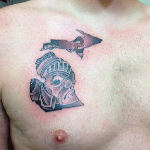 Este sparty infusão de michigan tatuagem