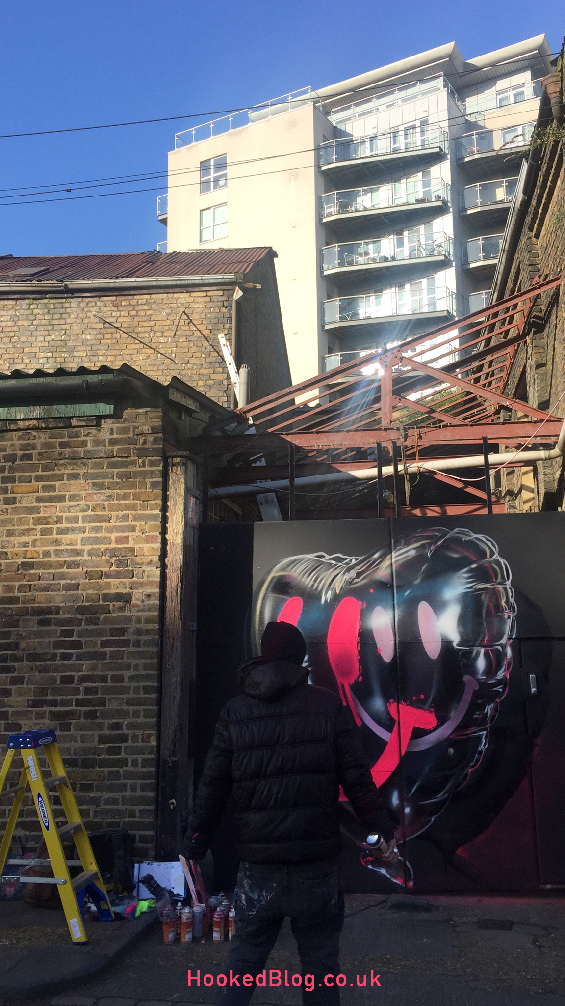 Street Artist Fanakapan debrand/ rebrand Mural in London, UK.