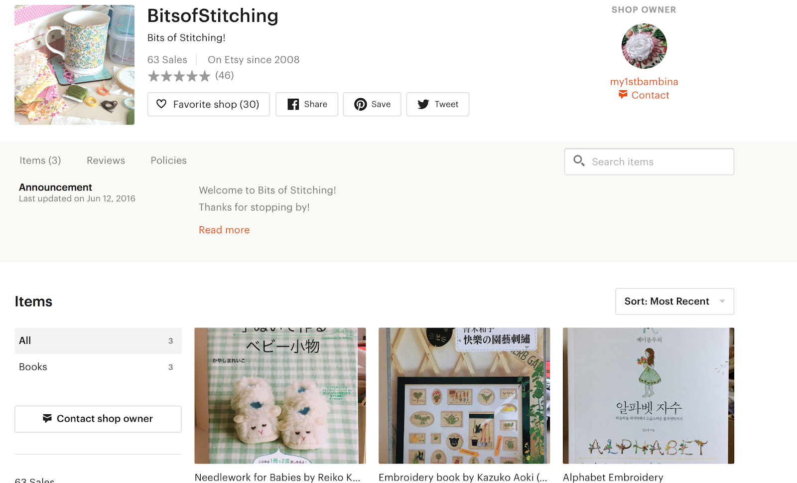 My Etsy Shop