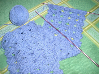 Indian cross-stitch scarf