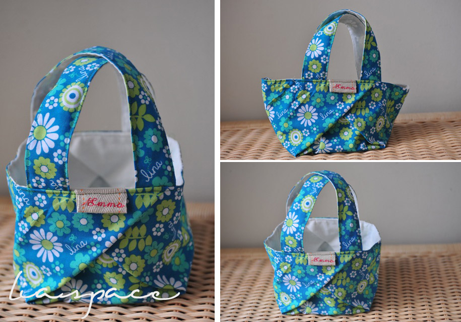 lia&#39;s crafty journey: tutorial: fold square bag