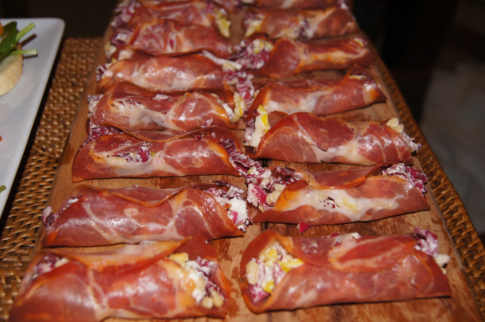 Just the Grub Spicy Capicola Bundles with Goat Cheese and Radicchio