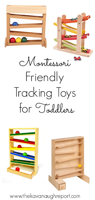 Montessori friendly tracking toys for toddlers 