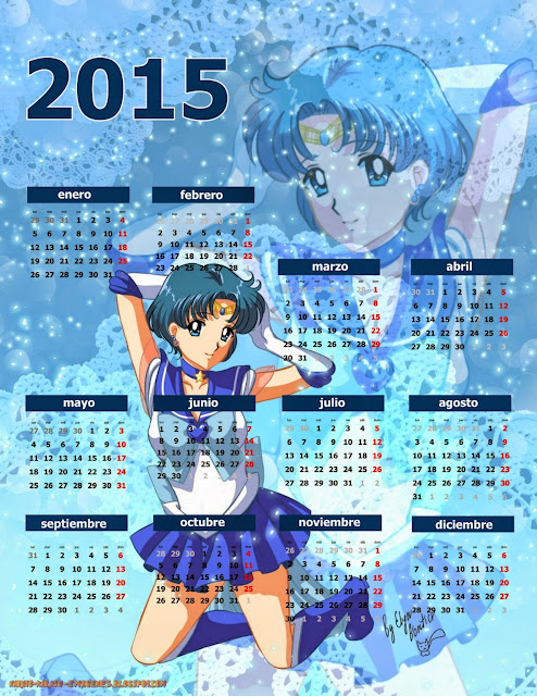 calendario anime sailor moon 2015