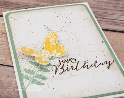 Fresh Vintage Butterfly Basics Birthday Card - buy Stampin' Up! UK Supplies to make this card here