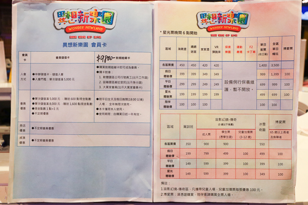 異想新樂園門票價格資訊 異想新樂園門票價格資訊