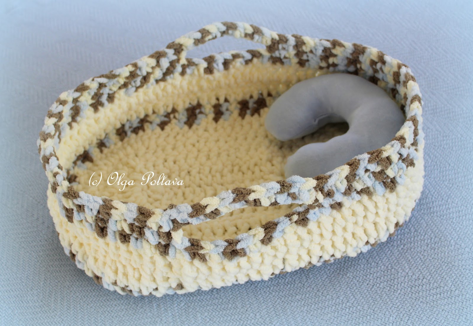 Lacy Crochet Crochet Doll Basket and SanyDoll Reborn Baby Doll Review