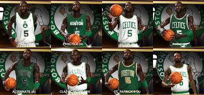 NBA 2K13 All Boston Celtics Jerseys Patch